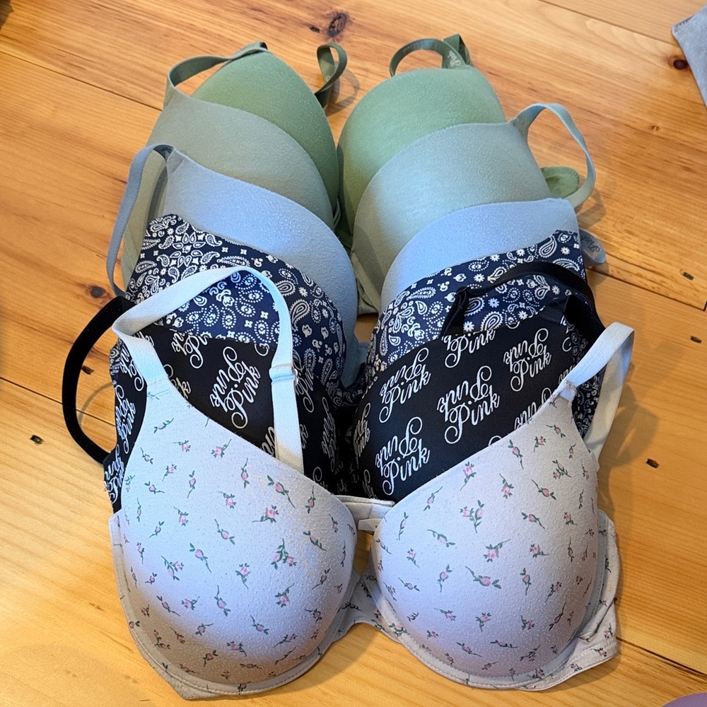 Victoria's Secret Bras - Green, Light Blue, Navy, Black, White Floral